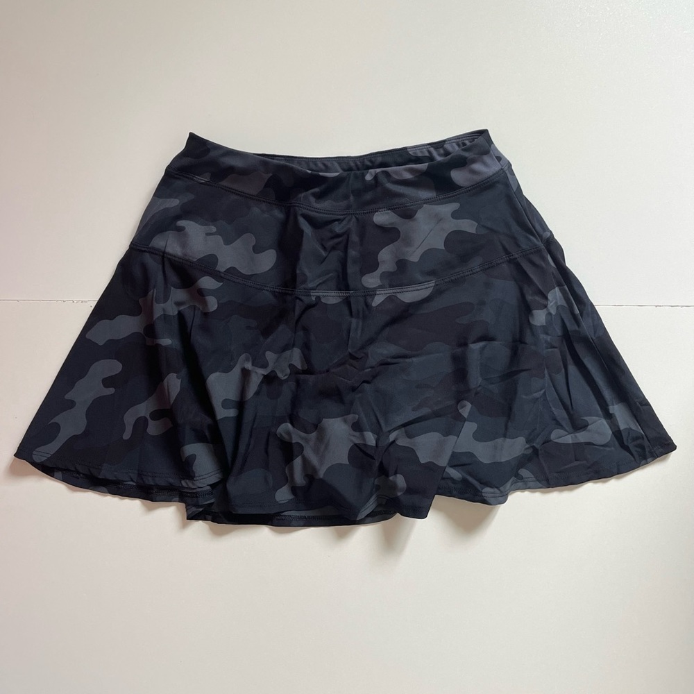 Champion Black and Gray Camo Athletic Skort